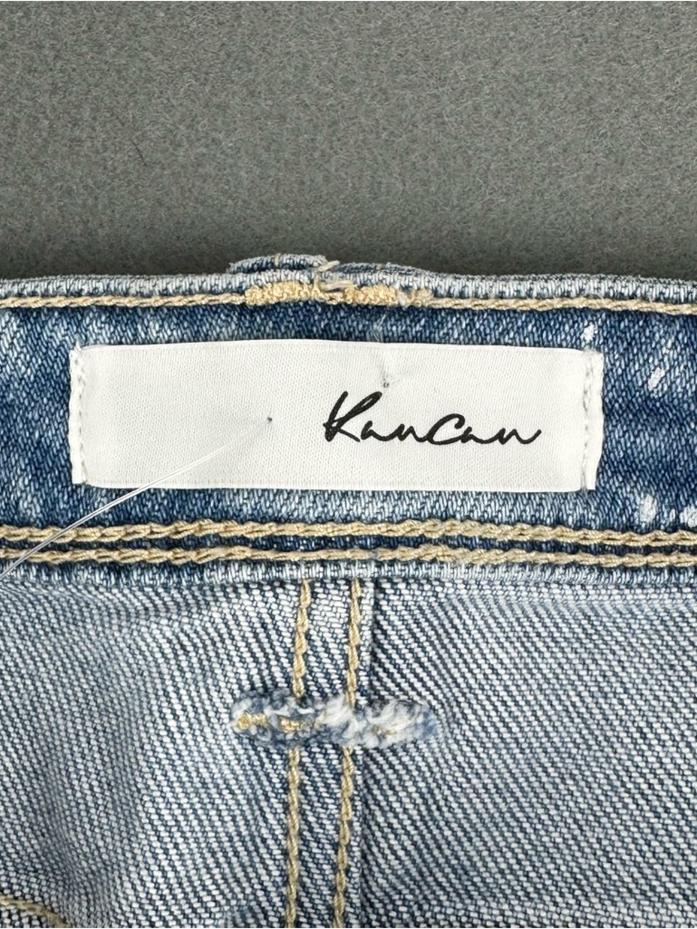 Kancan Holly High Rise Wide Leg Jeans | Size 15/31 | Light Blue Wash - Picture 2 of 9